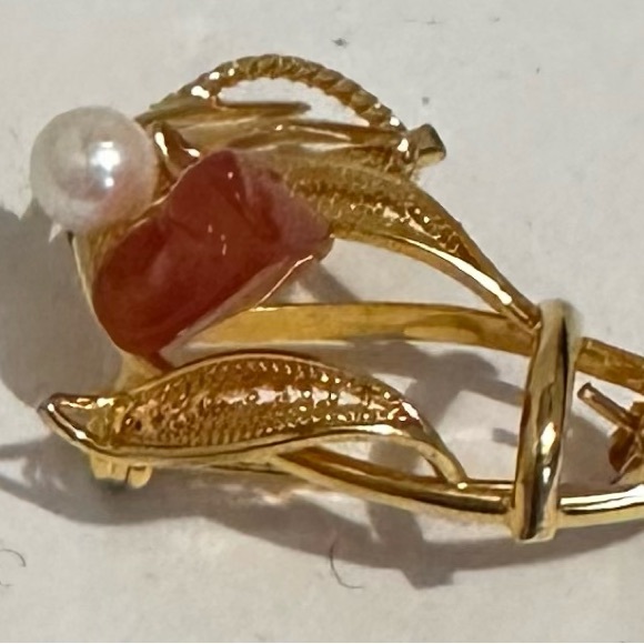 Gold filled brooch - Picture 1 of 5